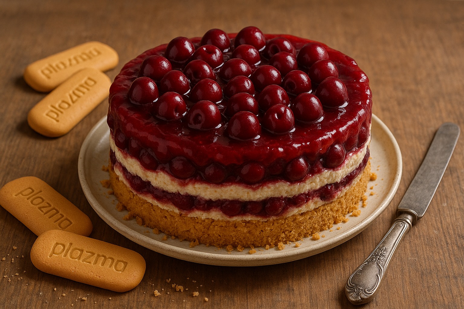 Torta sa plazmom i višnjama
